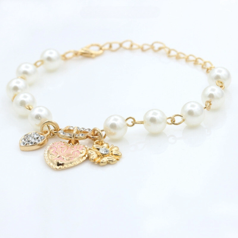 Product image KAHASIL - Gelang Titanium Wanita Barcelet Anti Karat Luntur Aksesoris Fashion Mutiara KH015 all variant White Gold